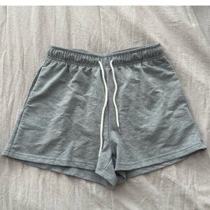Light gray draw string Shorts